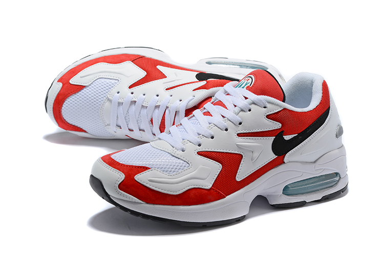 Men Nike Air Max 2 White Red Shoes